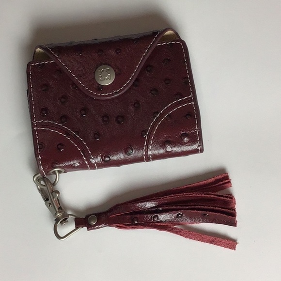 Kenneth Cole Reaction Leather Ostrich Card holder - Picture 1 of 4